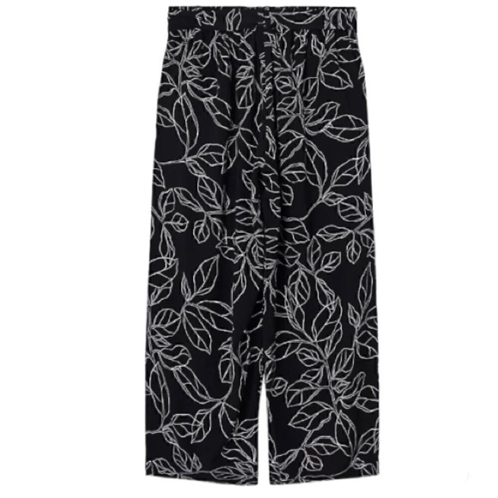 TORRID PULL-ON WIDE LEG CHALLIS HIGH-RISE TIE-FRONT PANT SIZE 00